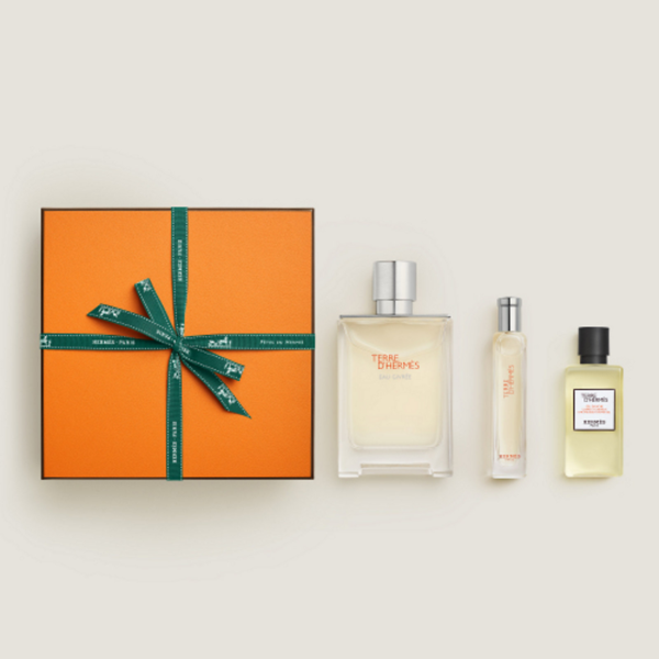 HERMES TERRE D'HERMES EAU GIVREE EDP COFFRET 100 ML + 12.5 ML + 80 ML