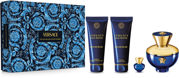 VERSACE DYLAN BLEU FEMME COFFRET 4 PCS