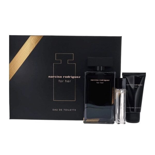 NARCISO RODRIGUEZ FOR HER EDT COFFRET 100 ML + 10 ML + 50 ML – Image 2