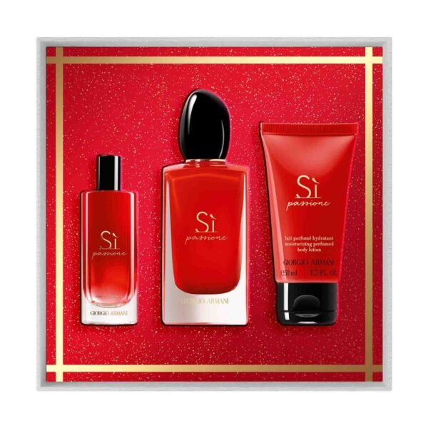 GIORGIO ARMANI SI PASSIONE EDP COFFRET 100 ML + 50 ML + 15 ML