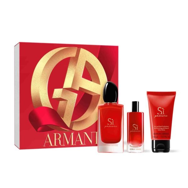 GIORGIO ARMANI SI PASSIONE EDP COFFRET 100 ML + 50 ML + 15 ML – Image 2