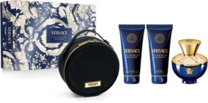 COFFRET DYLAN BLUE FEMME ROUND MAKE UP CASE